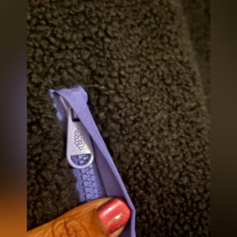 Free People Wild And Free Fleece Coat Black Combo - Picture 6 of 15